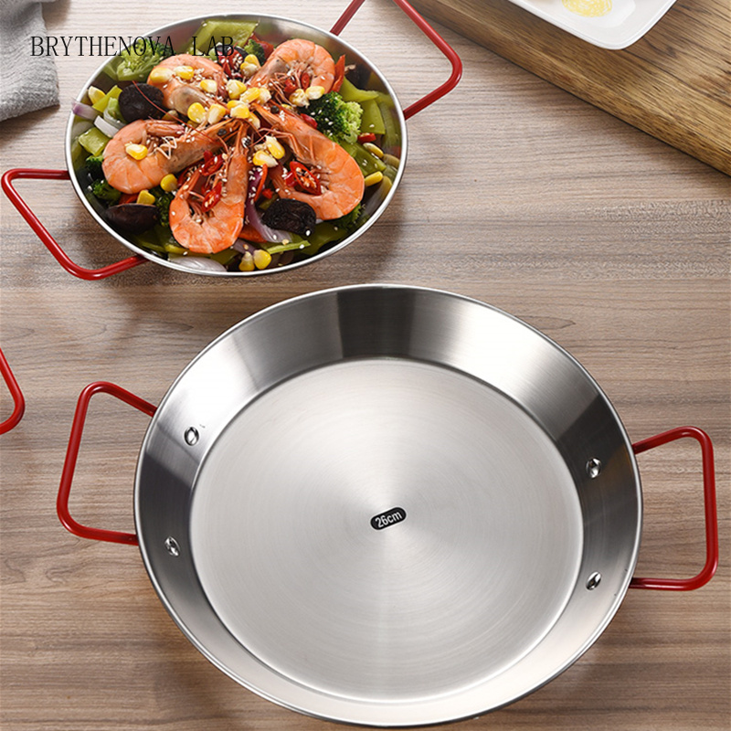 Food Snacks In Spanish - 20-34cm Spanish Paella Cooking Pot Stainless