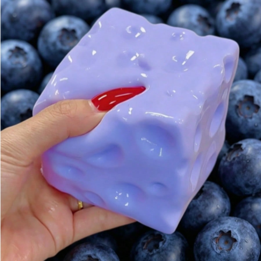 Food & Snacks Coloring Book Bold & Easy - New Blueberry Color Cheese Squishy Toy