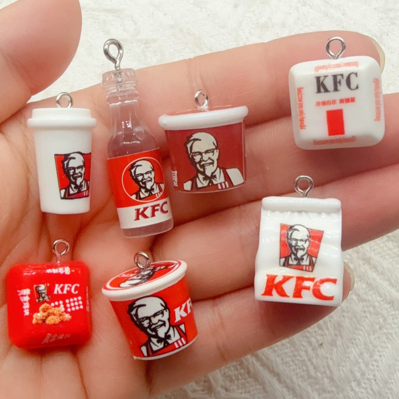 Food & Snacks Coloring Book Bold & Easy - 10pcs cartoon resin food bag keychain,