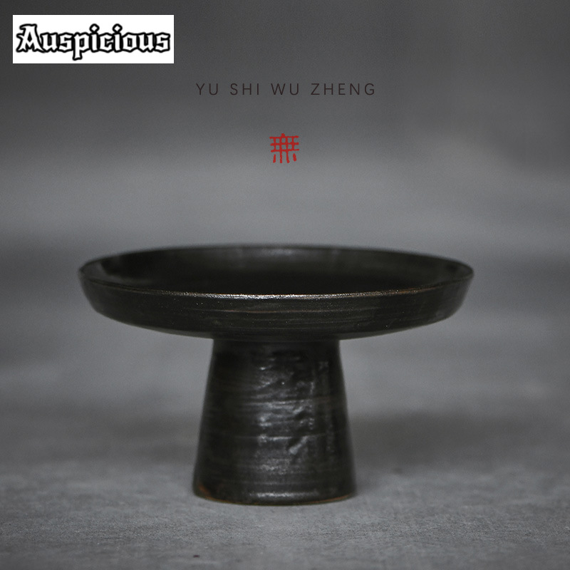 Food Snacks That Are Black - Handamde Black Coarse Pottery Fruit Dishes