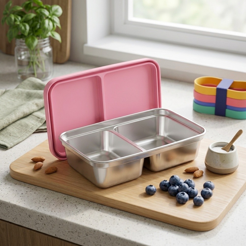 Food Snacks For School - Stainless Steel Toddler Lunch Box with