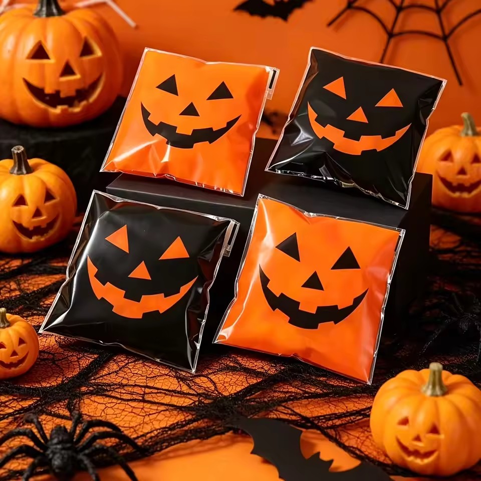 50/100pcs Halloween Black Oran - Food Snacks That Are Black ulasan dan harga