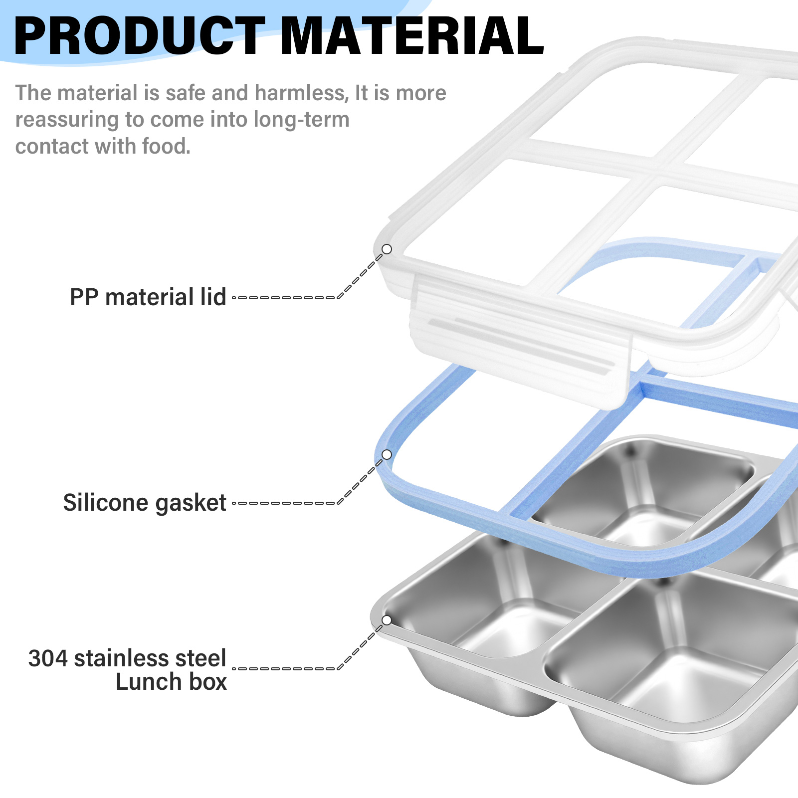 2 Pcs Stainless Steel Snack Bo - Food Snacks For School ulasan dan harga