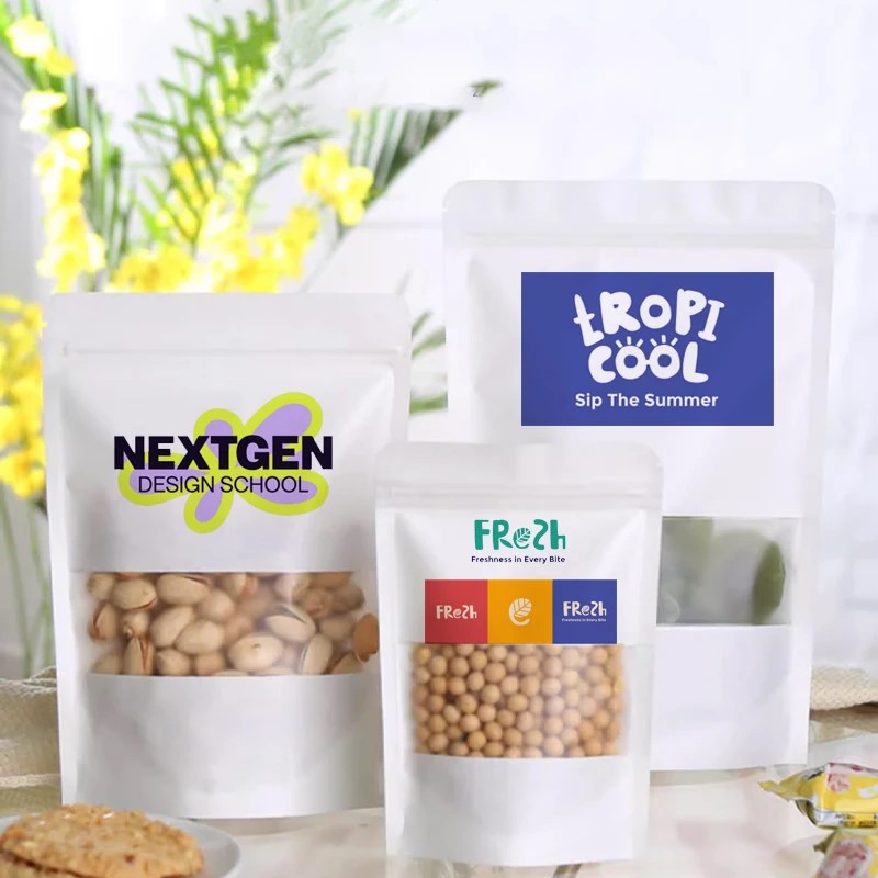 50pcs Customized White Frosted - Food Snacks For School ulasan dan harga
