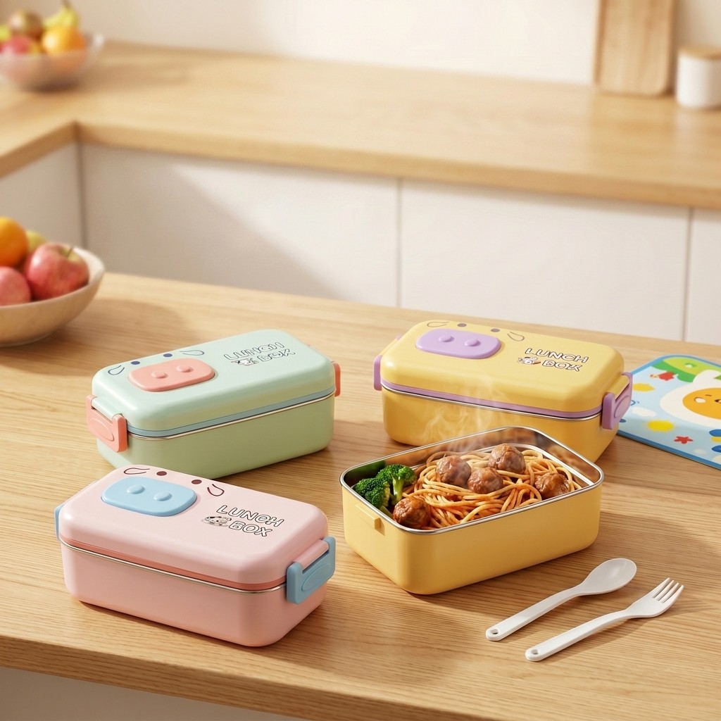 304 Stainless Steel Bento Box  - Food Snacks Wholesale ulasan dan harga