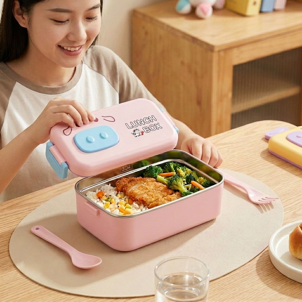 304 Stainless Steel Bento Box  - Food Snacks Wholesale ulasan dan harga