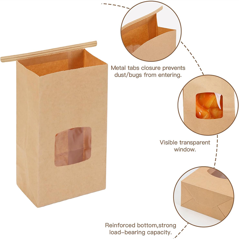 10Pcs Bakery Bags, Window Seal - Food Snacks For School ulasan dan harga
