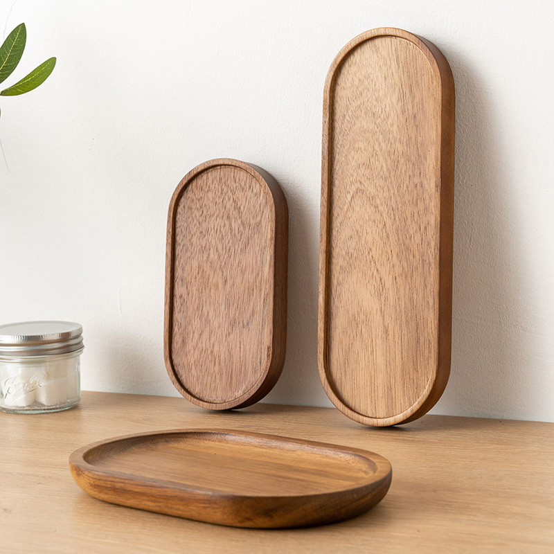 Tableware Solid Wood Food Tray - Food In Japanese Snacks ulasan dan harga