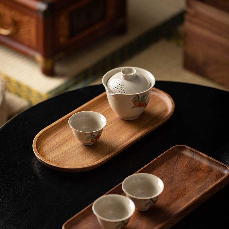 Tableware Solid Wood Food Tray - Food In Japanese Snacks ulasan dan harga