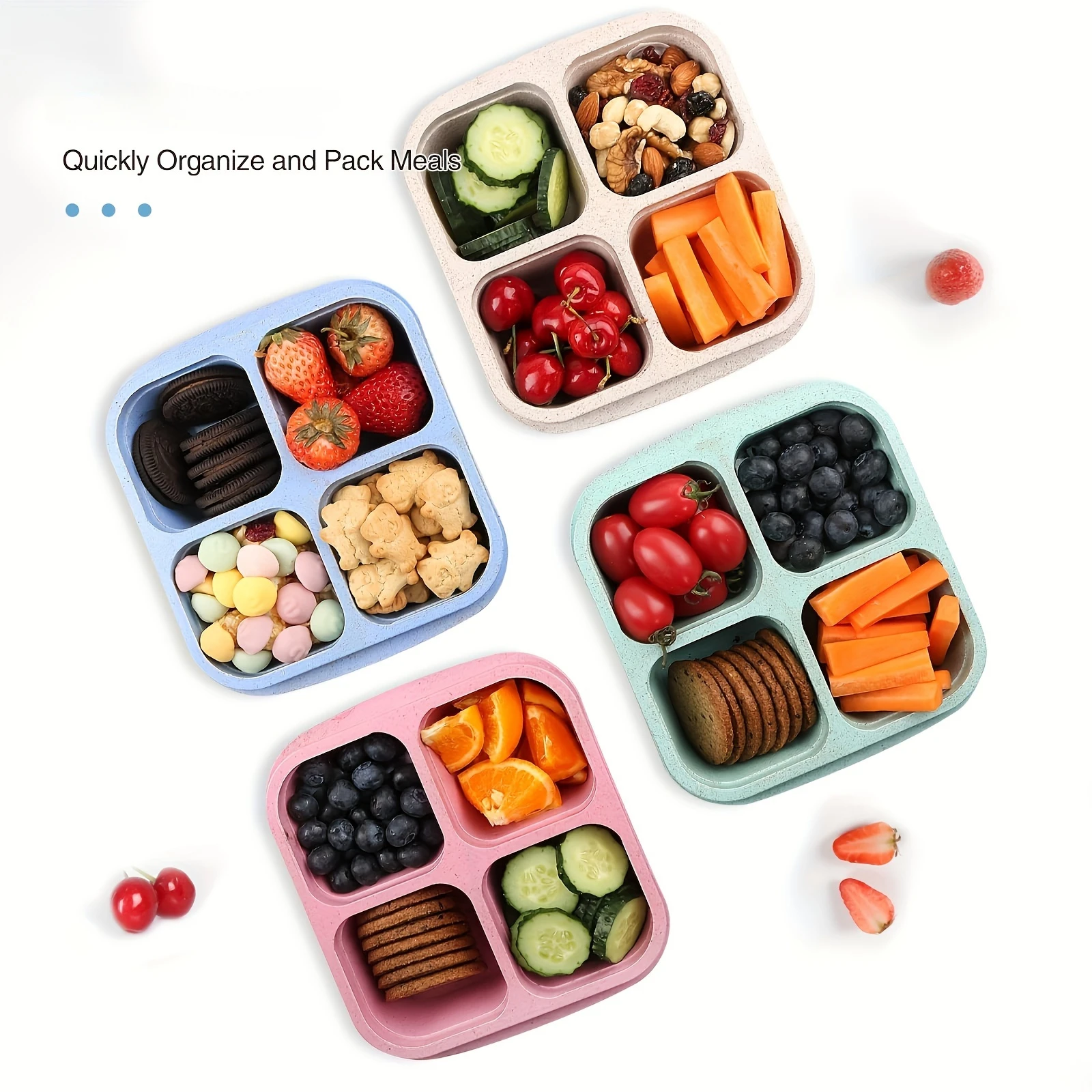 Snack Box with Four Transparen - Food Snacks Wholesale ulasan dan harga