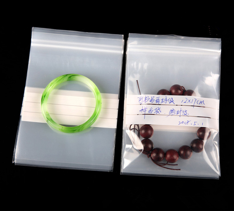 200PCS Clear PE Writing Ziploc - Snacks Food Labels ulasan dan harga