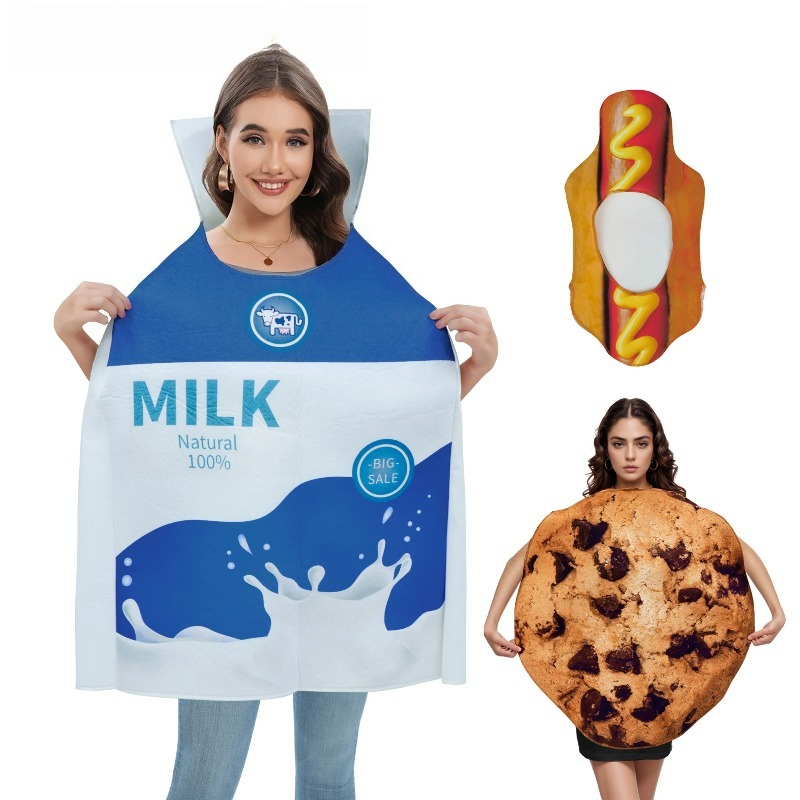 Milk Box Cookie Cosplay Costum - Matcha Cookie Box ulasan dan harga