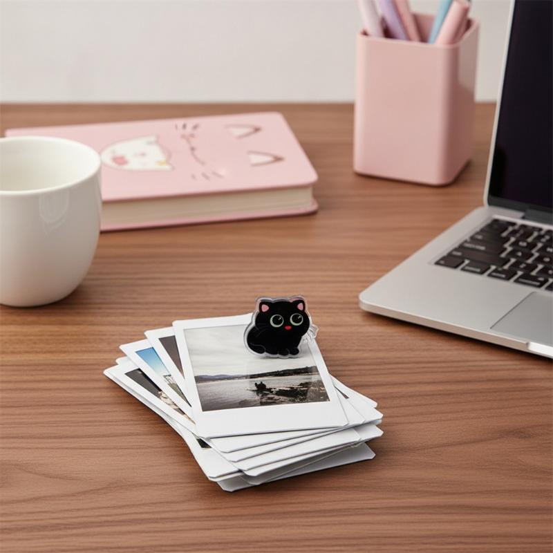7Pcs Cute Black Cat Bag Clips  - Food Snacks That Are Black ulasan dan harga