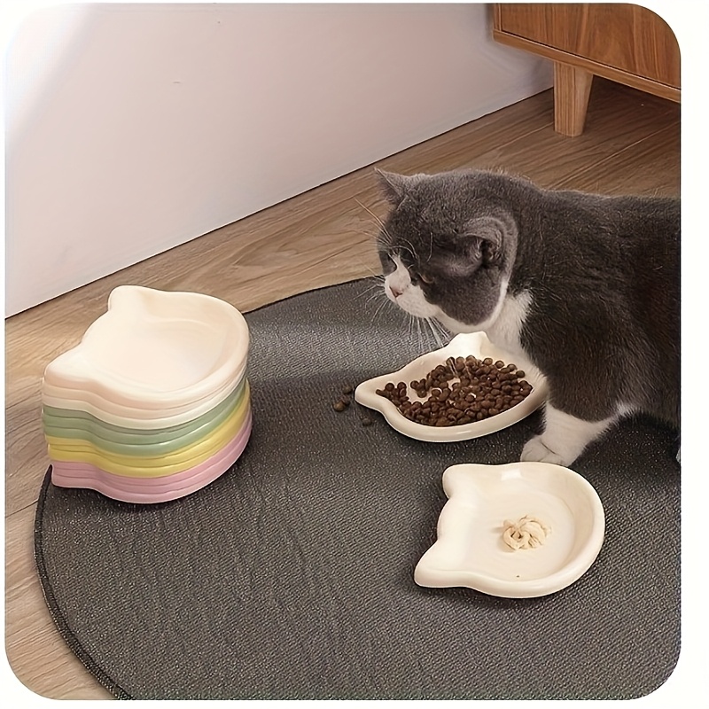 4-Color Pet Bowl Cat Food Dish - Food Snacks That Are Black ulasan dan harga