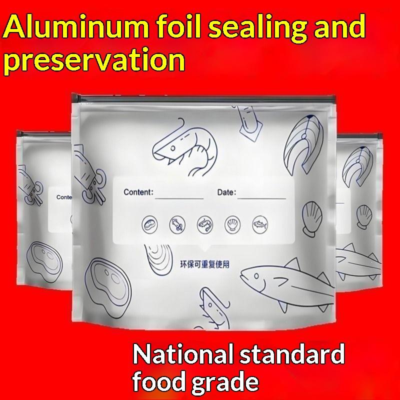 50Pcs Reusable Aluminum Foil F - Snacks Food Labels ulasan dan harga