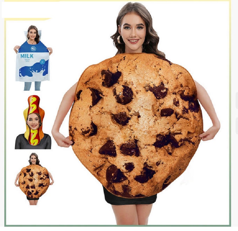Milk Box Cookie Cosplay Costum - Matcha Cookie Box ulasan dan harga
