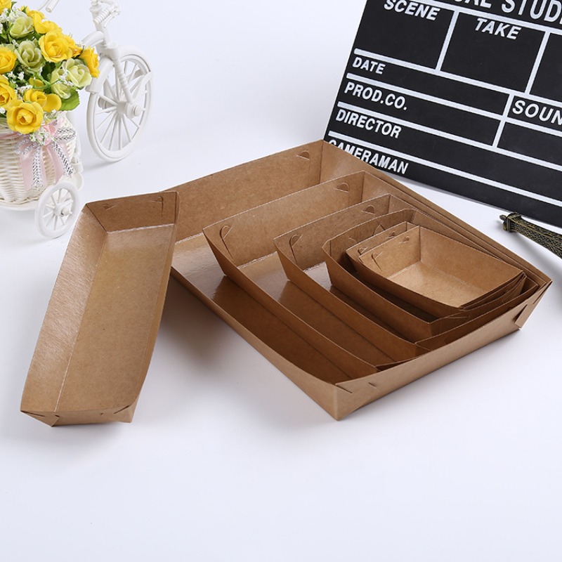 10/30/50pcs Kraft Paper Dispos - Food Snacks For School ulasan dan harga