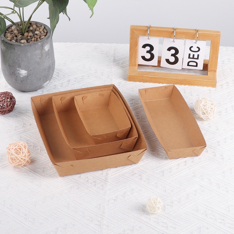 10/30/50pcs Kraft Paper Dispos - Food Snacks For School ulasan dan harga