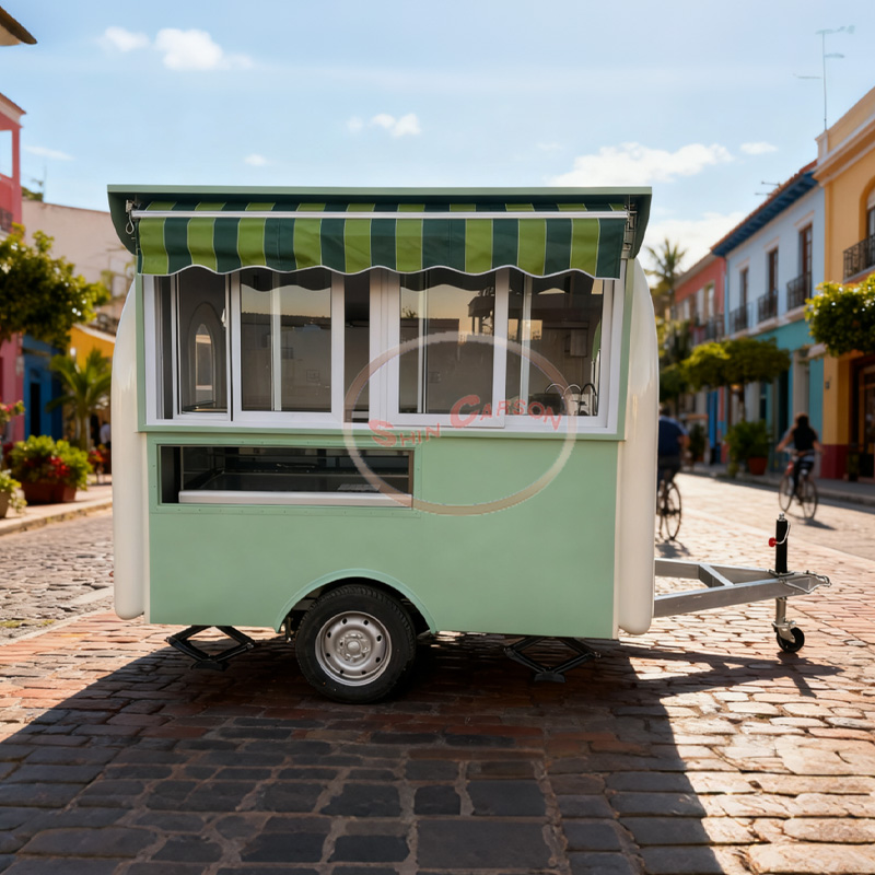 Mobile coffee, bar, sales cart - Rv Snacks & Food Zone Surat Menu ulasan dan harga
