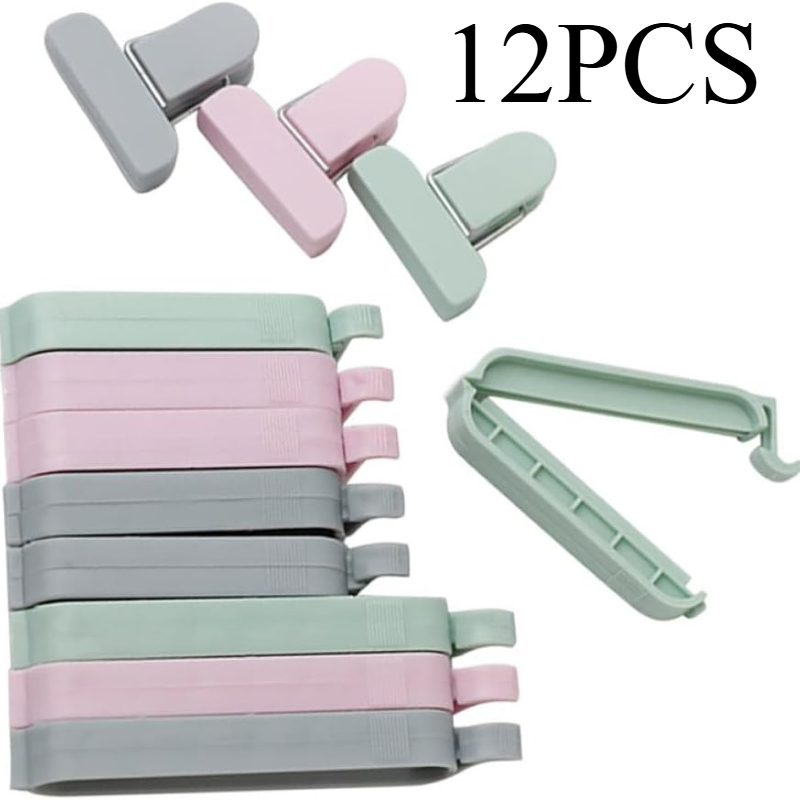 12pcs Mixed Color Plastic Seal - Food Snacks Wholesale ulasan dan harga