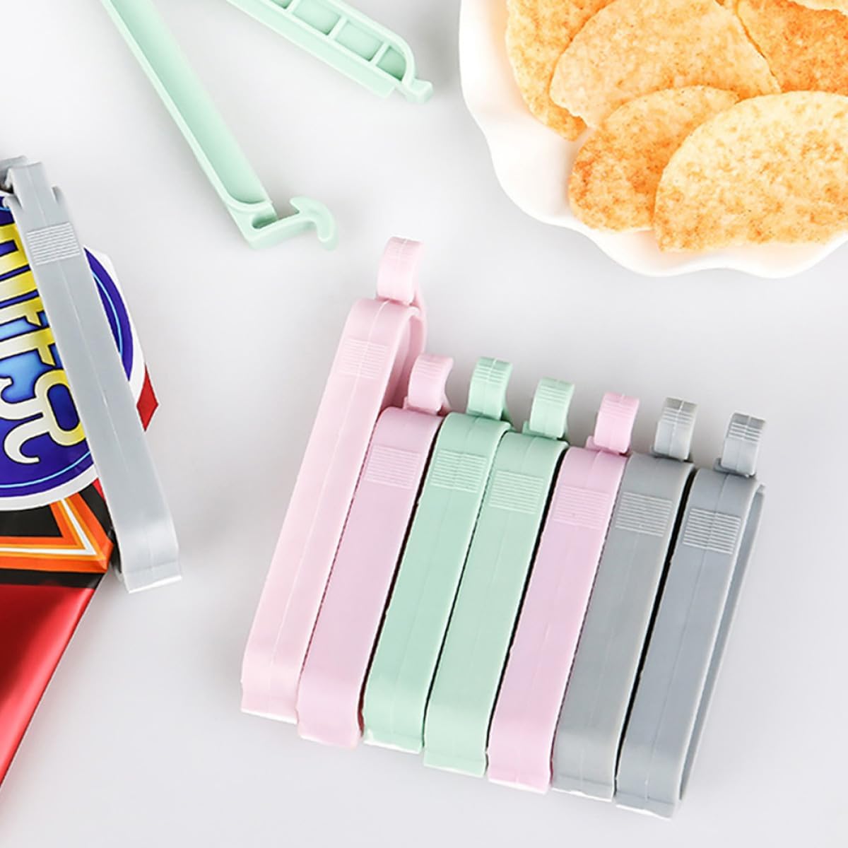 12pcs Mixed Color Plastic Seal - Food Snacks Wholesale ulasan dan harga