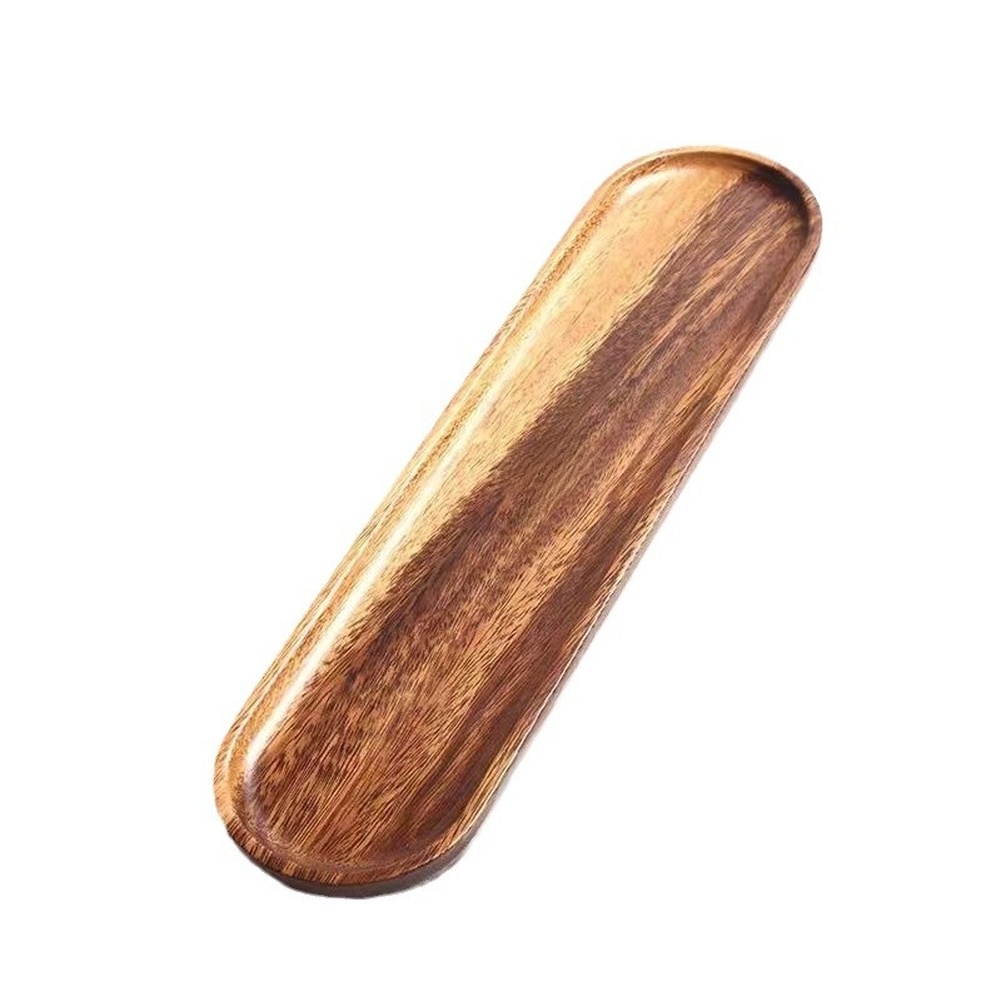 Walnut Wood Tray Tableware Rec - Food In Japanese Snacks ulasan dan harga