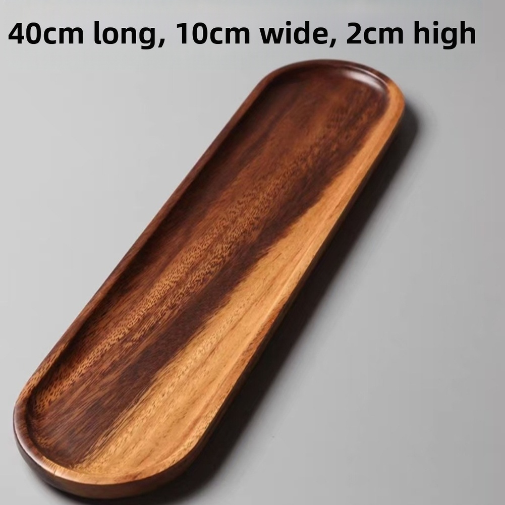 Walnut Wood Tray Tableware Rec - Food In Japanese Snacks ulasan dan harga