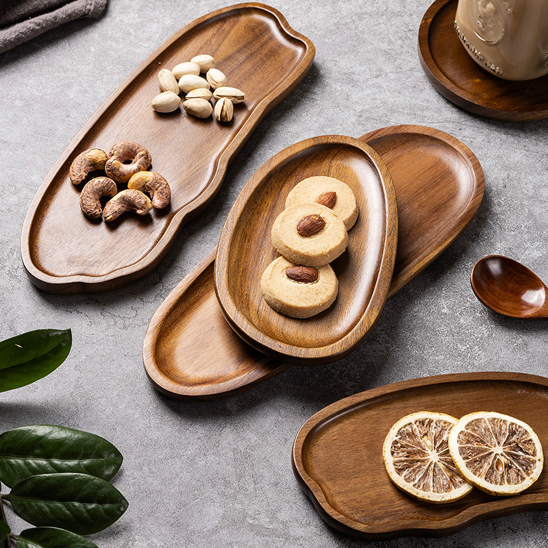 Tableware Solid Wood Food Tray - Food In Japanese Snacks ulasan dan harga