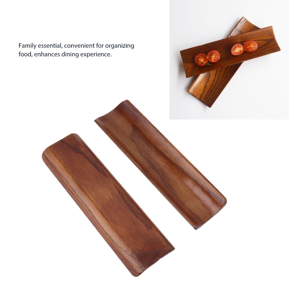 2PCS Serving Plates Wooden Sus - Food In Japanese Snacks ulasan dan harga