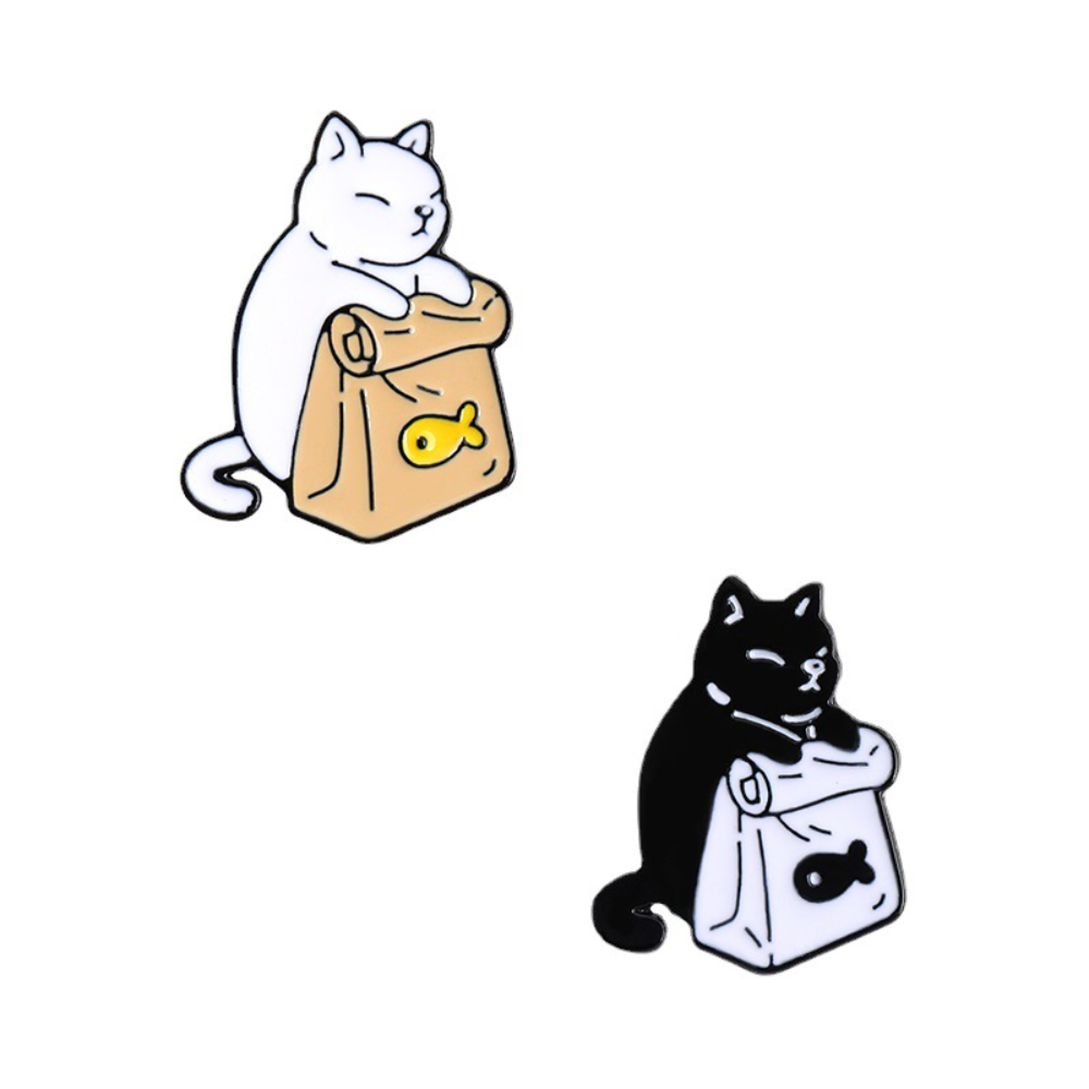 Cute Black and White Cat Anima - Food Snacks That Are Black ulasan dan harga