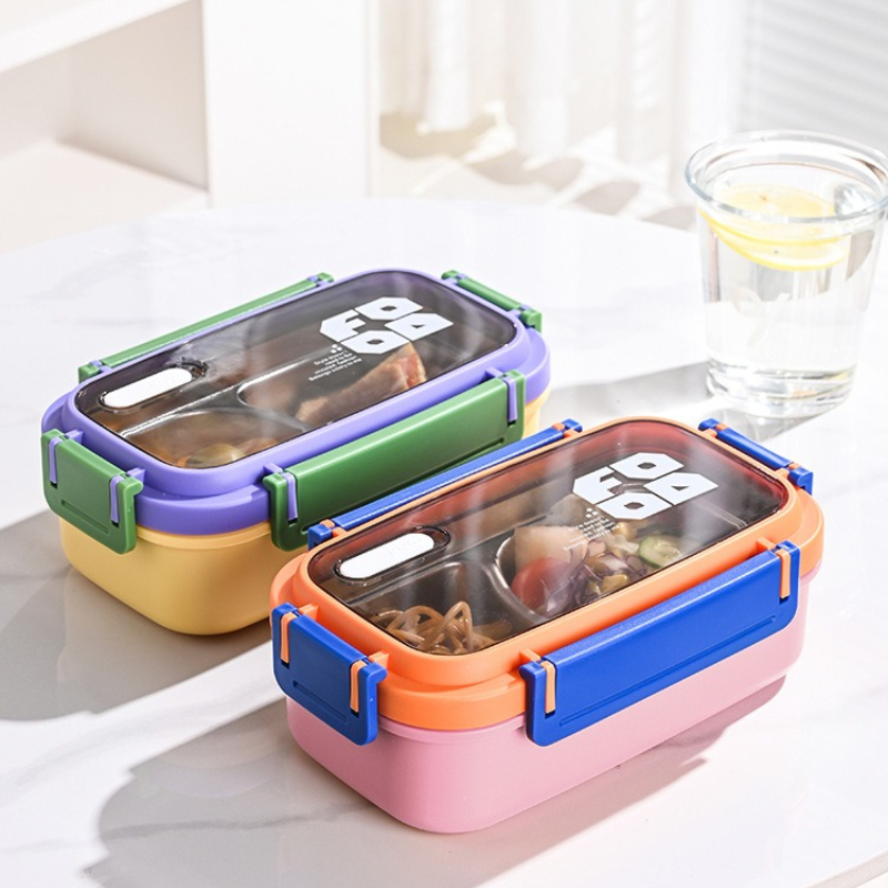 JUSTINLAU 2 Grid Bento Box Sta - Food Snacks Wholesale ulasan dan harga