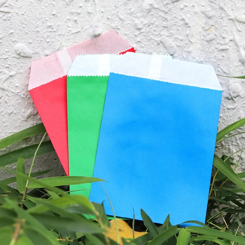 50/100pcs color Gift Kraft Pap - Food Snacks For School ulasan dan harga