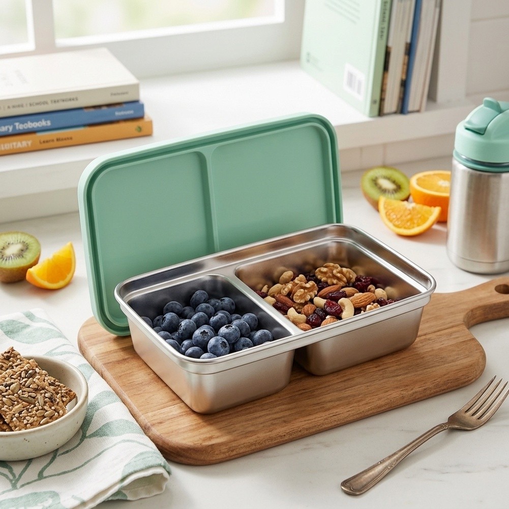 Stainless Steel Toddler Lunch  - Food Snacks For School ulasan dan harga