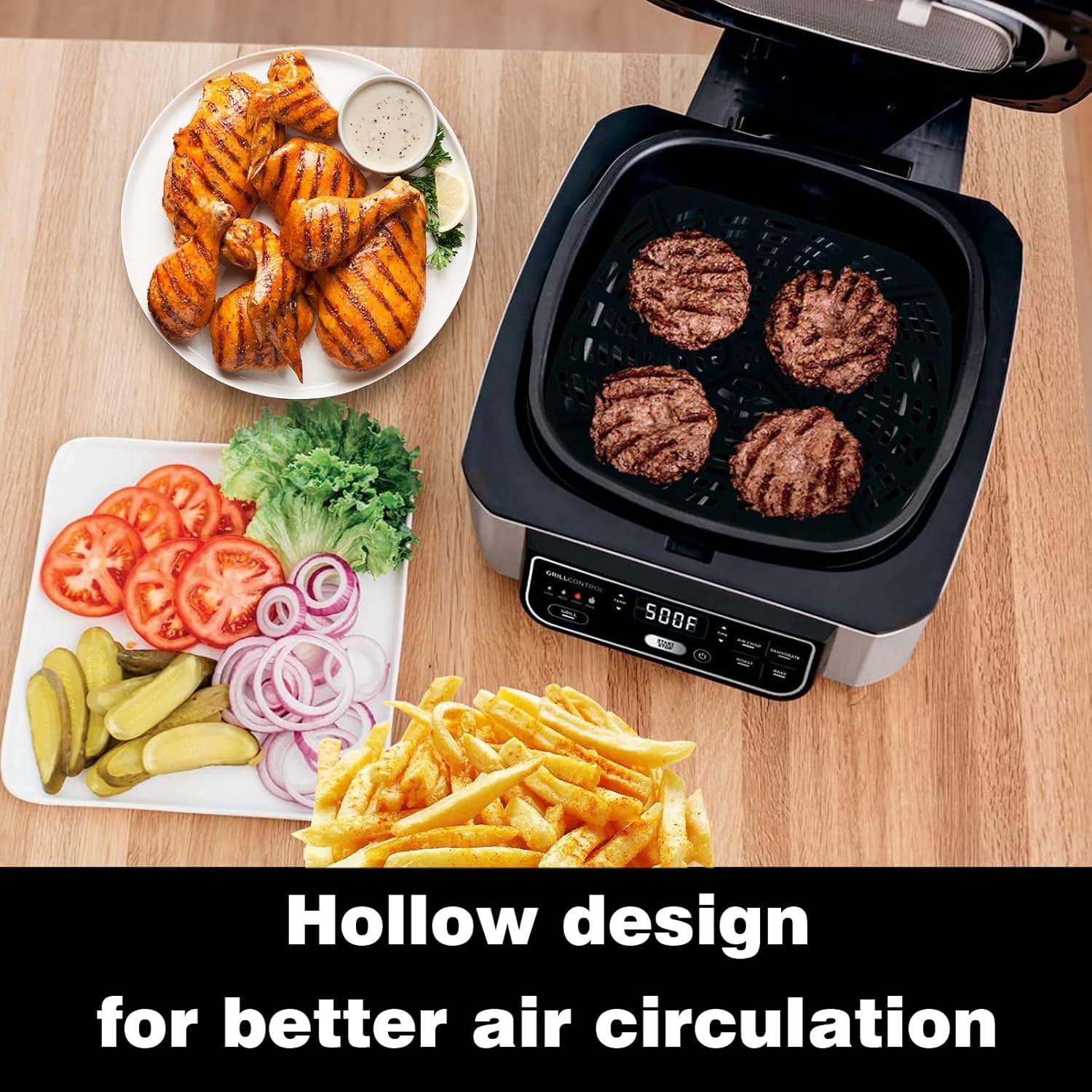 2 PC Reusable Silicone Liner S - Ninja Air Fryer Af300 ulasan dan harga