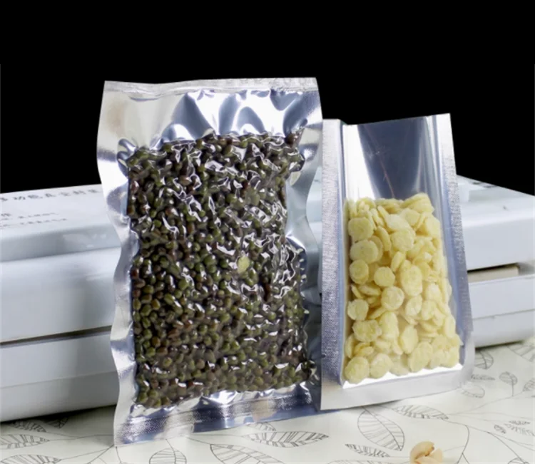 100 Pack Silver Glossy Flat Po - Food Snacks For School ulasan dan harga